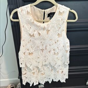 Dolce Vita Cream Embellished Blouse